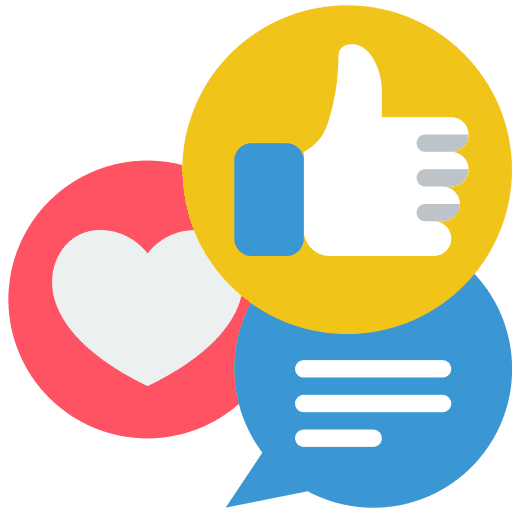 Reaction reaction message thumbs up icon