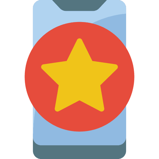 Rating rating phone mobile icon