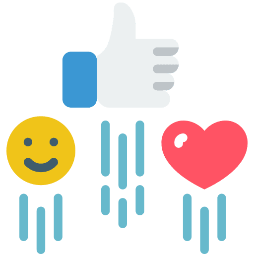 Reaction love like reaction icon