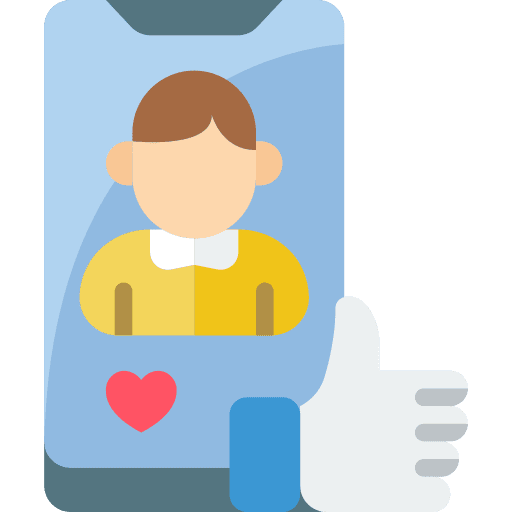 Like phone user like icon