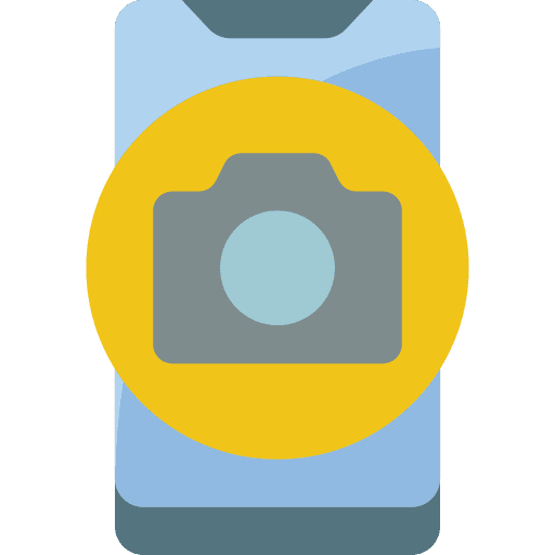 Mobile electronics camera image icon