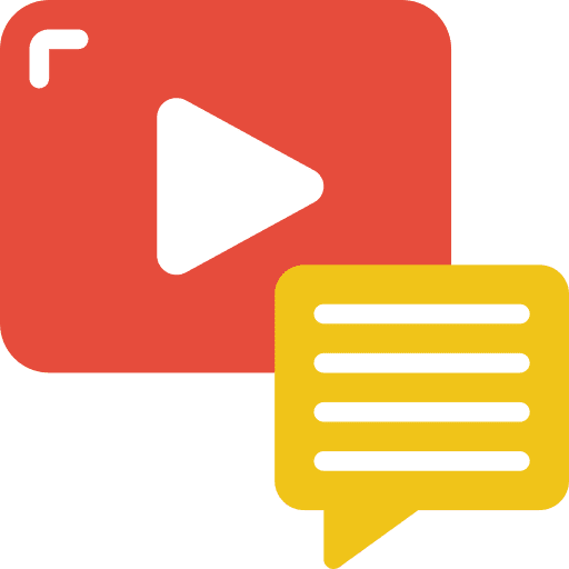 Video communications video comment icon