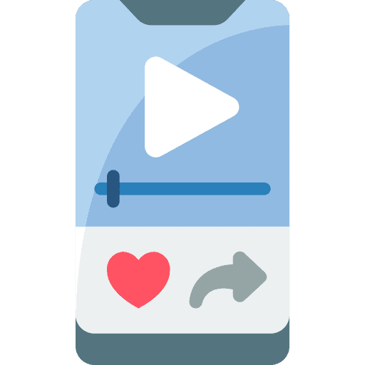 Video mobile phone video icon