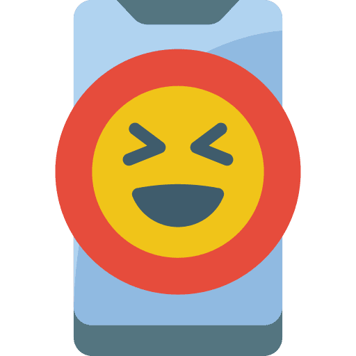 Laughing phone laughing reaction icon