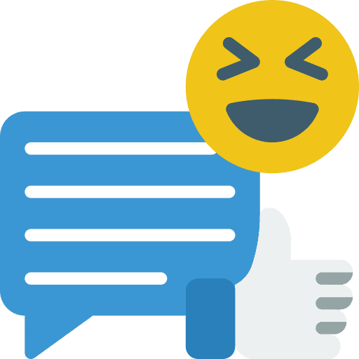 Message like thumbs up social media icon