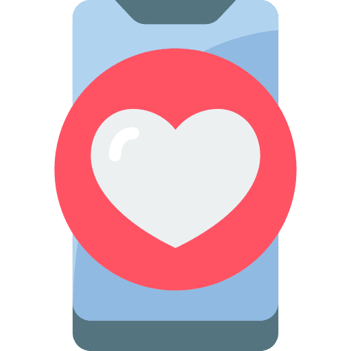 Mobile mobile social media device icon