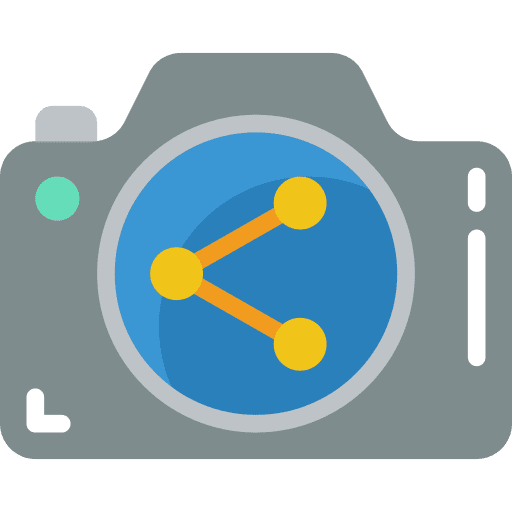 Camera camera electronics share icon