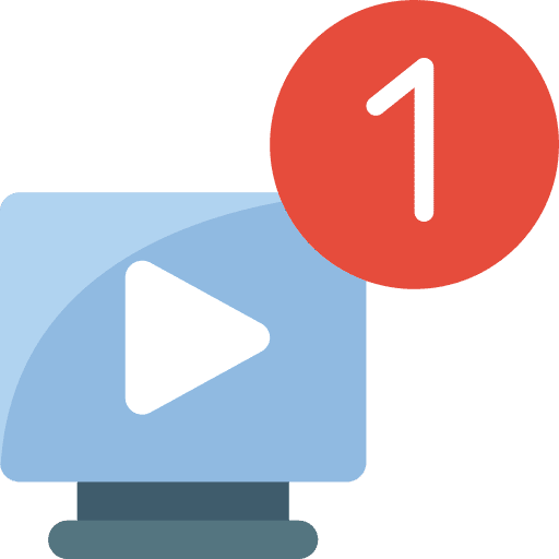 Screen watch television video icon