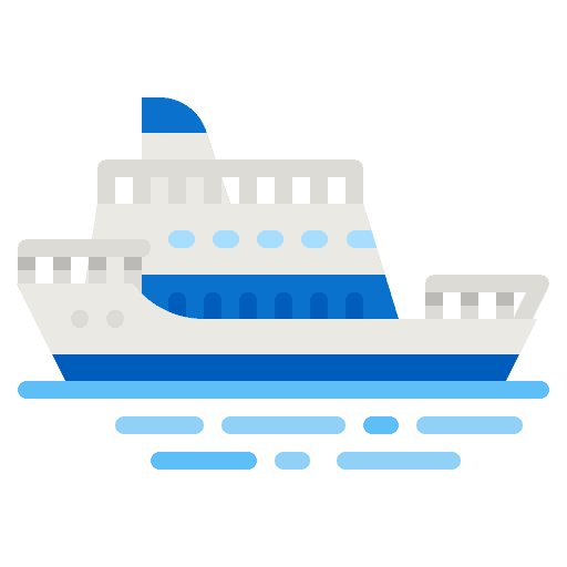 Ferryboat yacht ship ferry boat icon