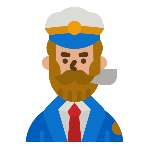 Captain professions and jobs hat navy icon Captain professions and jobs hat navy icon
