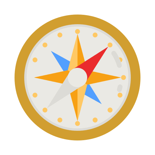 Compass orientation direction location icon Compass orientation direction location icon