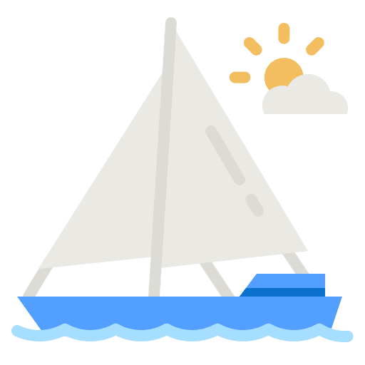 Sailing boat travel sea transportation icon Sailing boat travel sea transportation icon