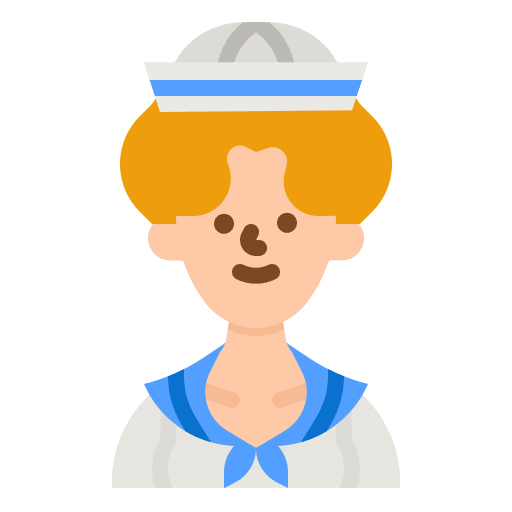 Sailor uniform occupation caucasian icon Sailor uniform occupation caucasian icon