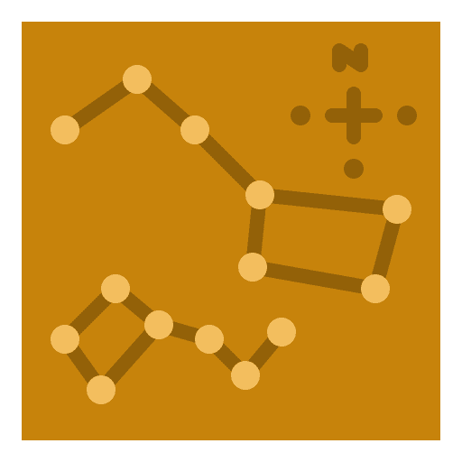 Star map pointer places localization icon Star map pointer places localization icon