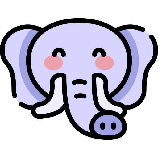 Elephant wildlife elephant animal kingdom icon