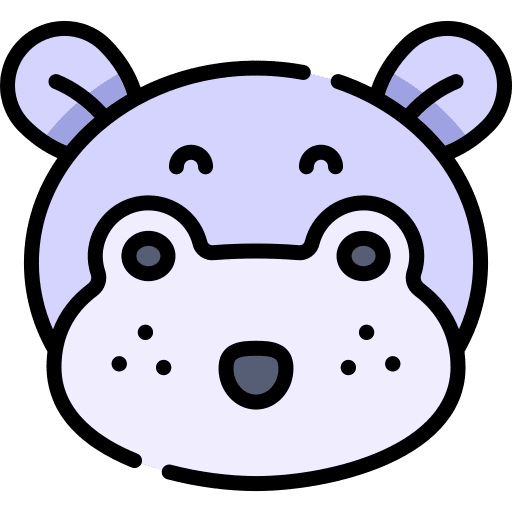 Hippopotamus zoo mammal animals icon Hippopotamus zoo mammal animals icon