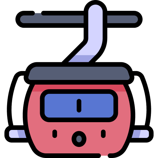 Cableway cableway hanging transportation icon Cableway cableway hanging transportation icon