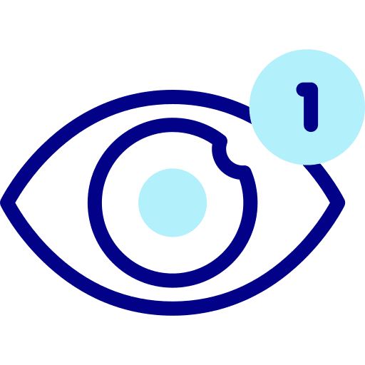 Views notifications views eye icon