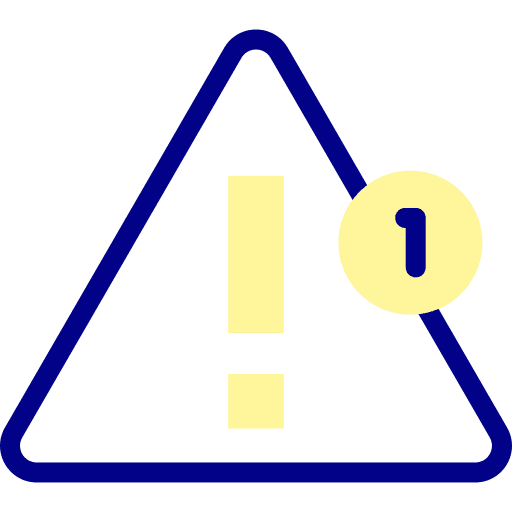 Warning ui disclaimer warning icon