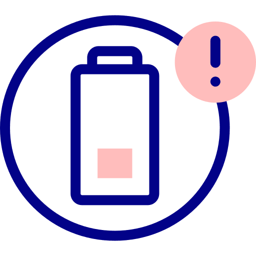 Battery attention battery charge icon Battery attention battery charge icon