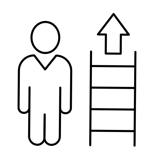 Avatar man up arrow user icon