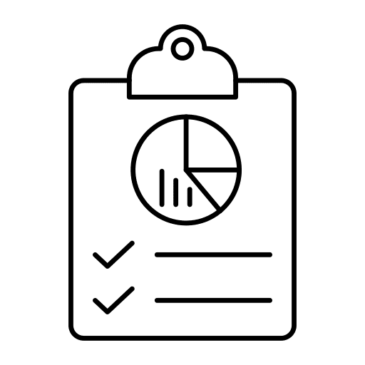 Pie chart pie chart ticks bar graph icon