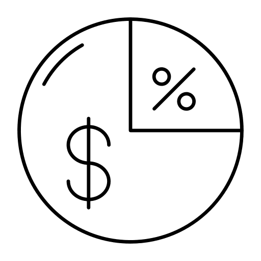 Pie chart pie chart business and finance percentage icon
