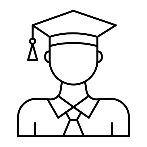 Student university cap education icon
