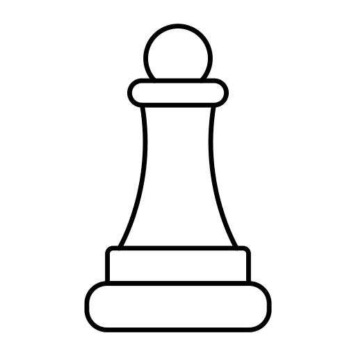 Chess sports and competition pawn chess icon