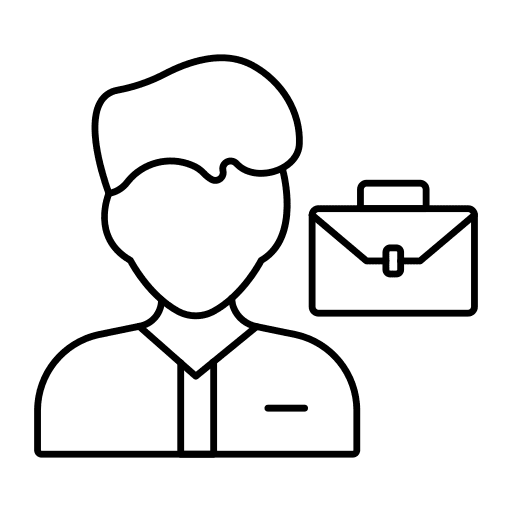 Investor suitcase investor user icon