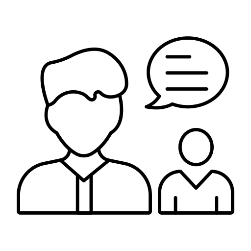Avatars manager people message icon
