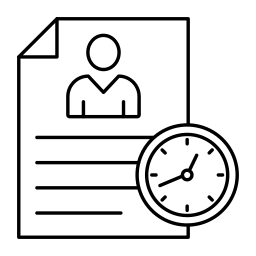 Document sheet document cv icon