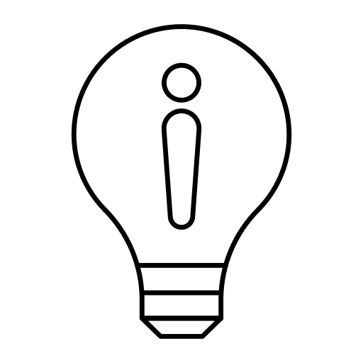 Light bulb ui bulb light icon