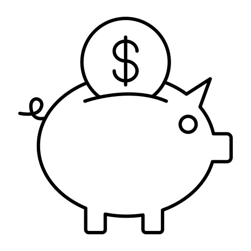 Piggy bank bank piggy bank business and finance icon