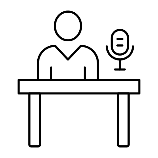Desk user desk people icon