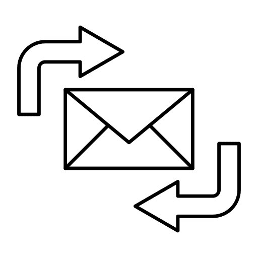 Message direction message mail icon