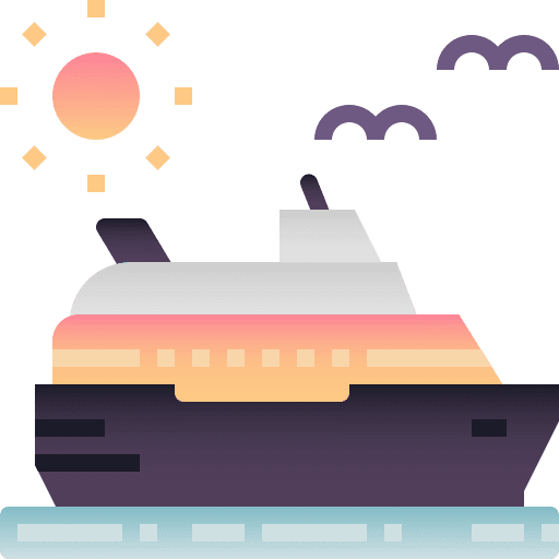 Cruise vacation summer cruise ship icon