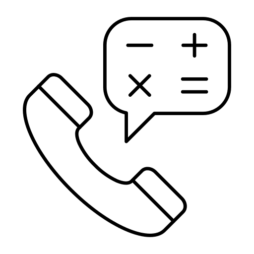 Phone call phone call communications mathematics icon
