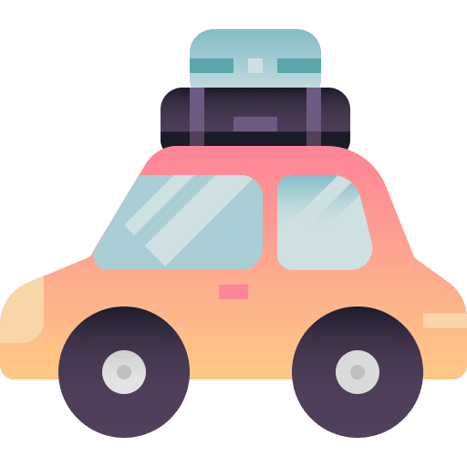 Car summer holiday vacation icon Car summer holiday vacation icon
