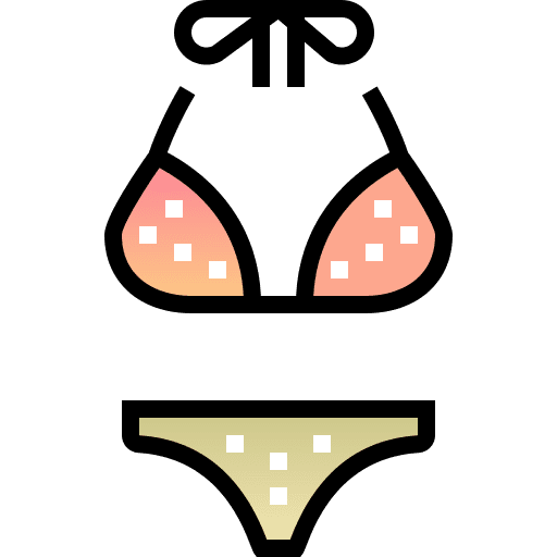 Bikini summer holidays fashion clothes icon Bikini summer holidays fashion clothes icon