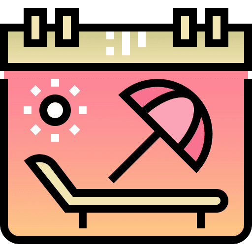 Calendar calendar beach time and date icon Calendar calendar beach time and date icon