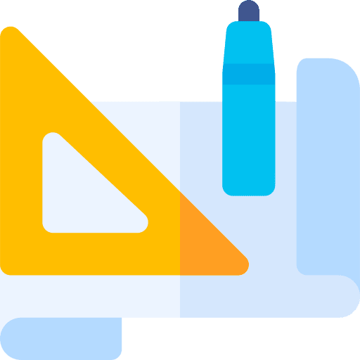Draft art and design pencil project icon