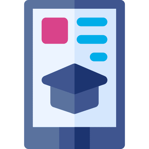 Online learning ebook online smartphone icon Online learning ebook online smartphone icon