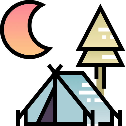 Tent camping summer holiday icon Tent camping summer holiday icon