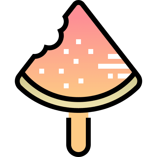 Watermelon summer food and restaurant food icon Watermelon summer food and restaurant food icon