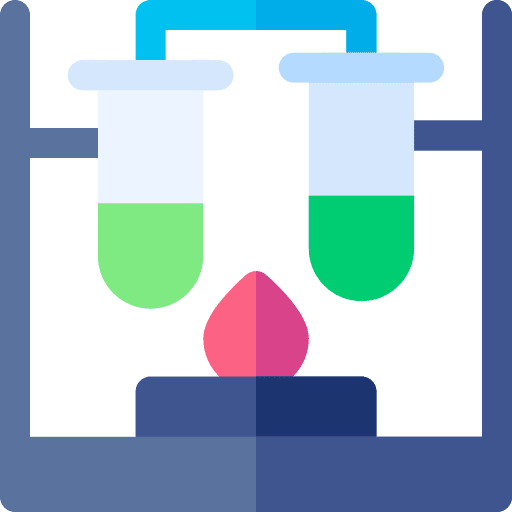 Experiment medical chemistry lab icon Experiment medical chemistry lab icon