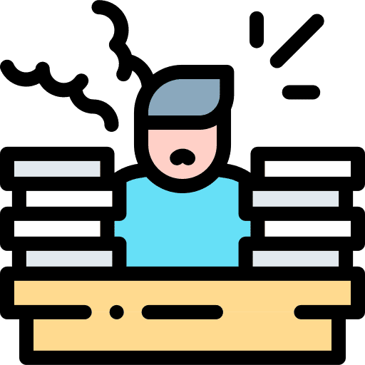 Overload office user overload icon