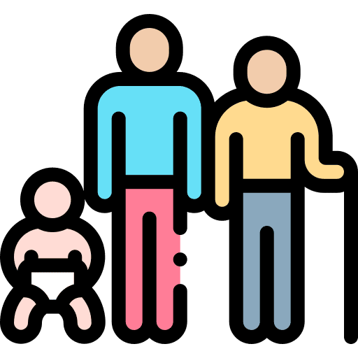 Age group baby adult young icon Age group baby adult young icon