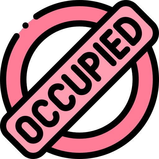 Occupied busy business and finance job offer icon Occupied busy business and finance job offer icon