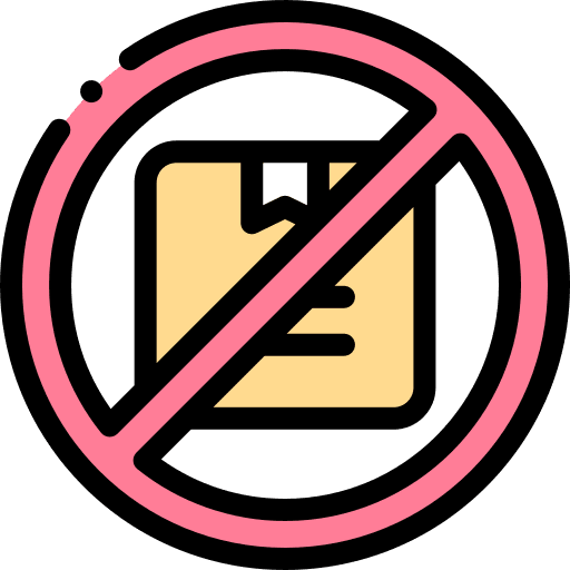 Out of stock package box delivery icon Out of stock package box delivery icon